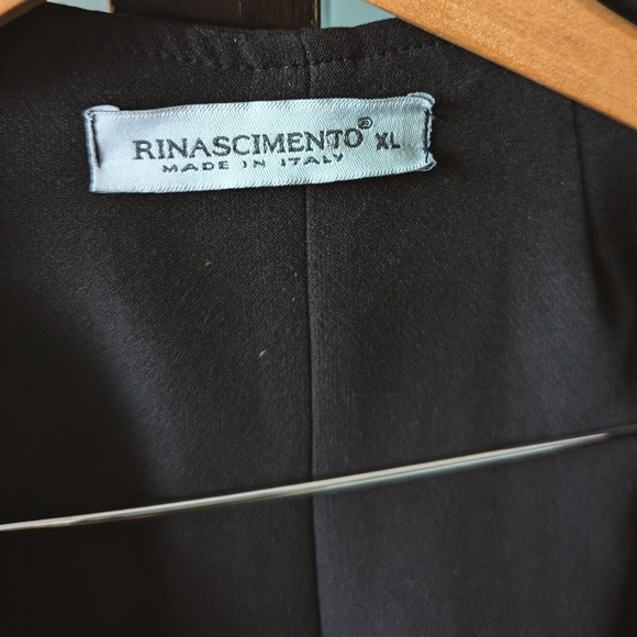 Preloved Rinascimento Black Italian Dress with Gold Shoulder Embellishments - L - Picture 15 of 16